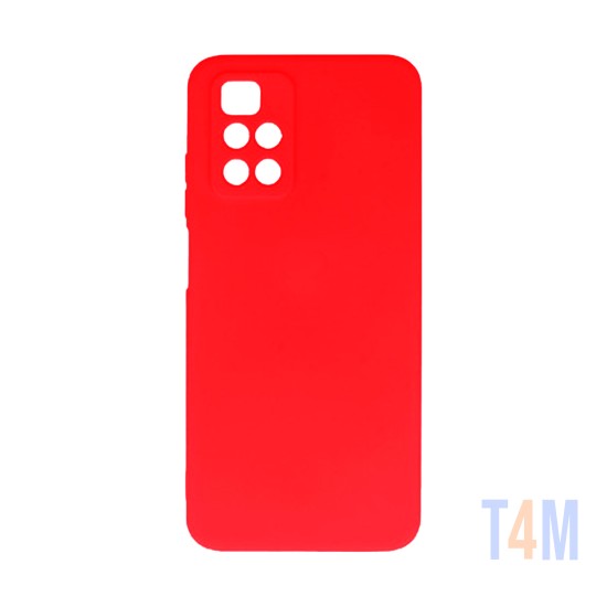 Capa de Silicone para Xiaomi Redmi 10 Vermelho